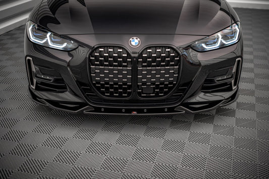 Front Ansatz V.2 für BMW 4er M-Paket / M440i G22 / G23 / G22 Facelift / G23 Facelift schwarz Hochglanz