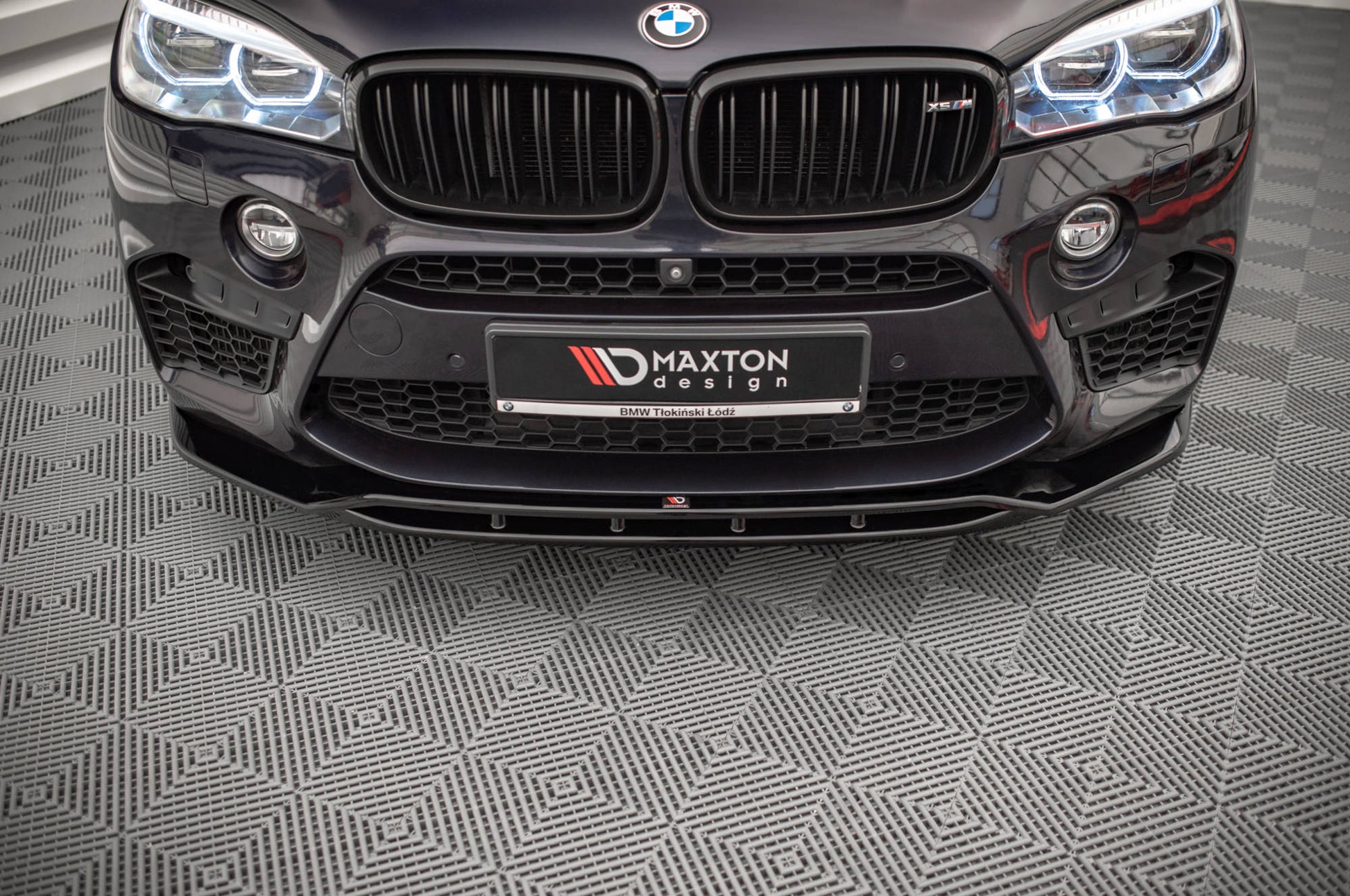 Front Ansatz V.2 für BMW X5 M F85 / X6 M F86 schwarz Hochglanz