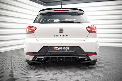 Diffusor Heck Ansatz für Seat Ibiza FR/ Standard Mk5 schwarz Hochglanz