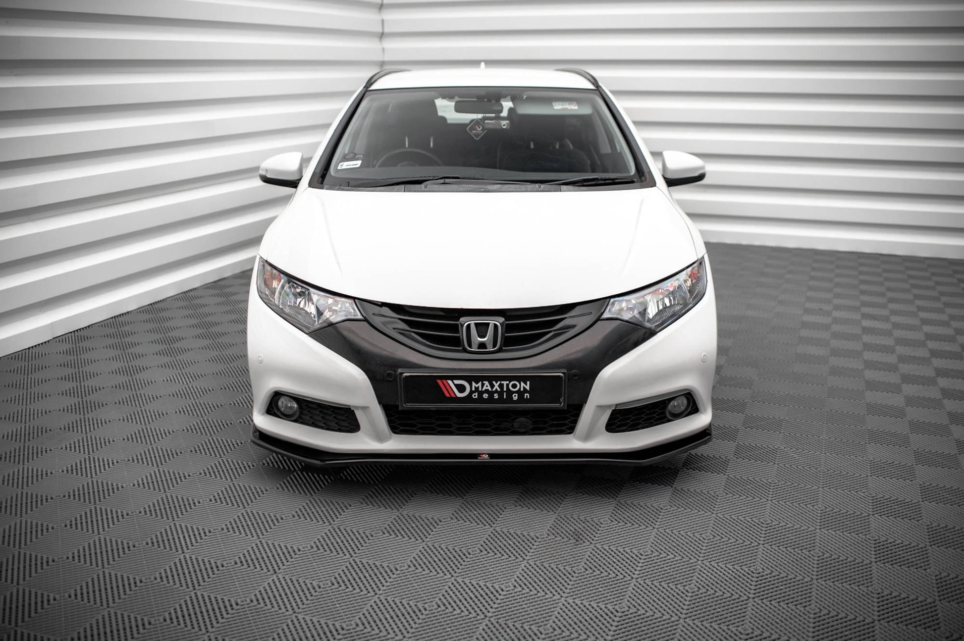 Front Ansatz V.1 für Honda Civic Mk9 schwarz Hochglanz