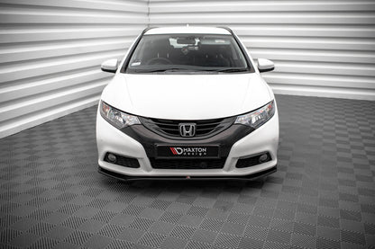 Front Ansatz V.1 für Honda Civic Mk9 schwarz Hochglanz