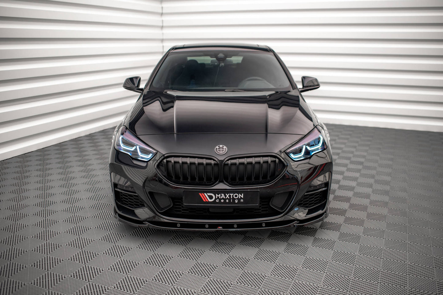 Front Ansatz V.1 für BMW 2 Gran Coupe M-Paket / M235i F44 schwarz Hochglanz
