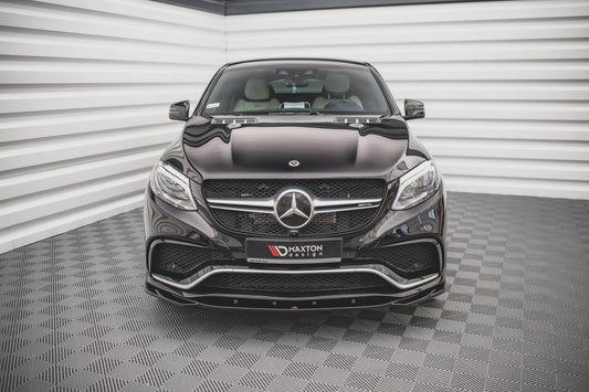Front Ansatz V.2 für Mercedes-Benz GLE Coupe / SUV 63 AMG C292 / W166 schwarz Hochglanz