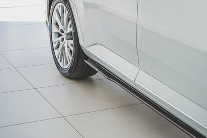 Seitenschweller Ansatz für Skoda Superb Liftback / Combi Mk3 Facelift schwarz Hochglanz