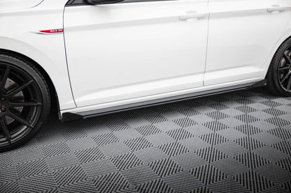 Street Pro Seitenschweller Ansatz für + Flaps Volkswagen Jetta GLI Mk7 schwarz Hochglanz
