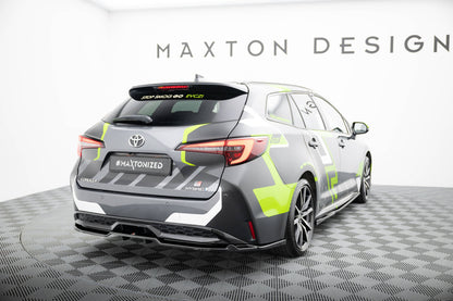 Mittlerer Cup Diffusor DTM Look Heck Ansatz für Toyota Corolla GR Sport Touring Sports XII schwarz Hochglanz