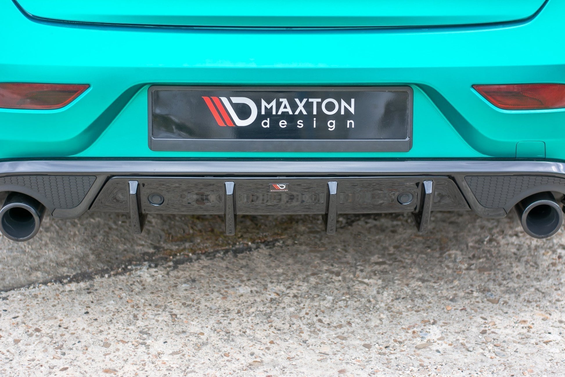 Diffusor Heck Ansatz für Volvo V40 R-design schwarz Hochglanz