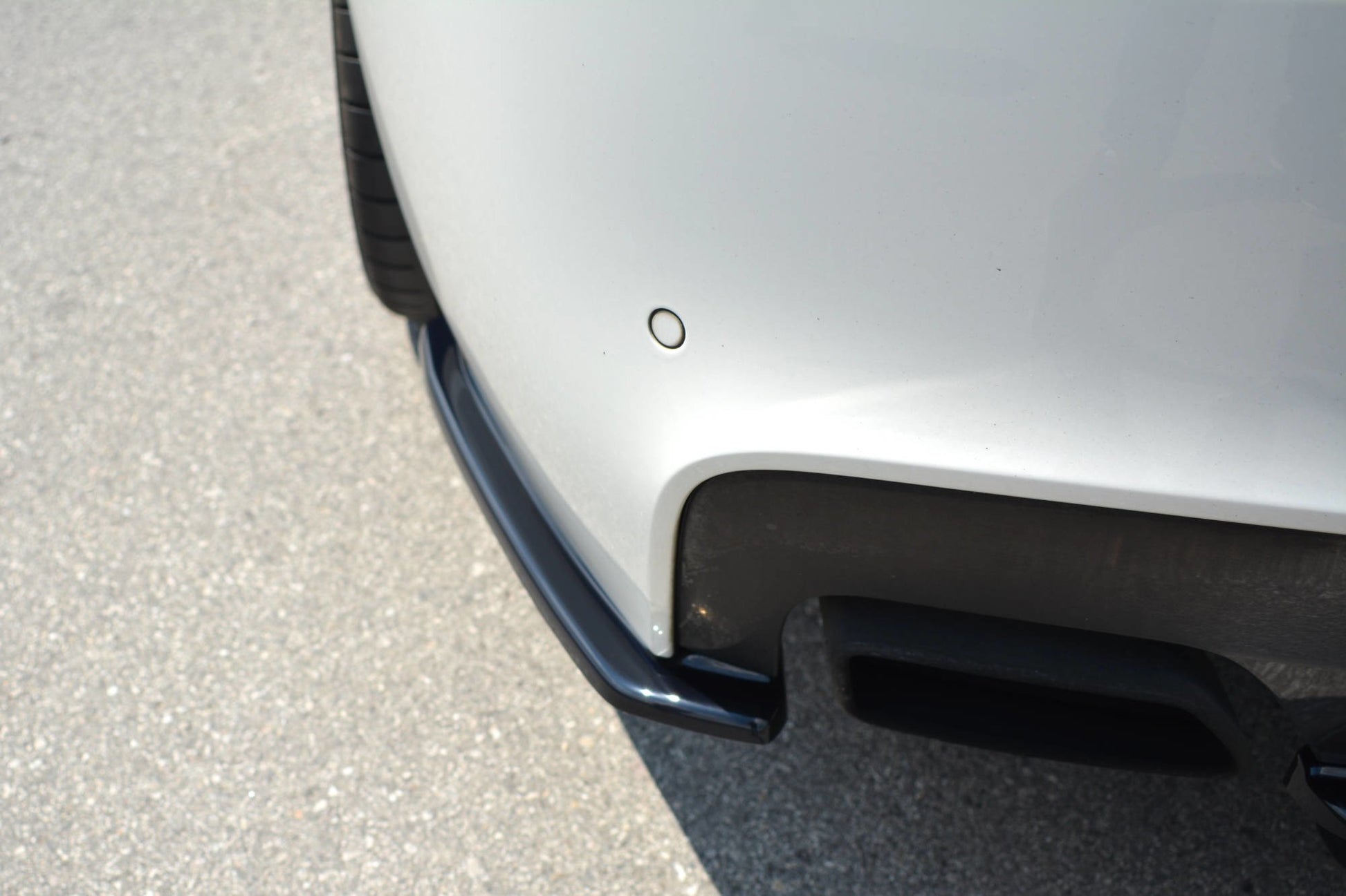 Heck Ansatz Flaps Diffusor für BMW 6er Gran Coupé M Paket schwarz Hochglanz