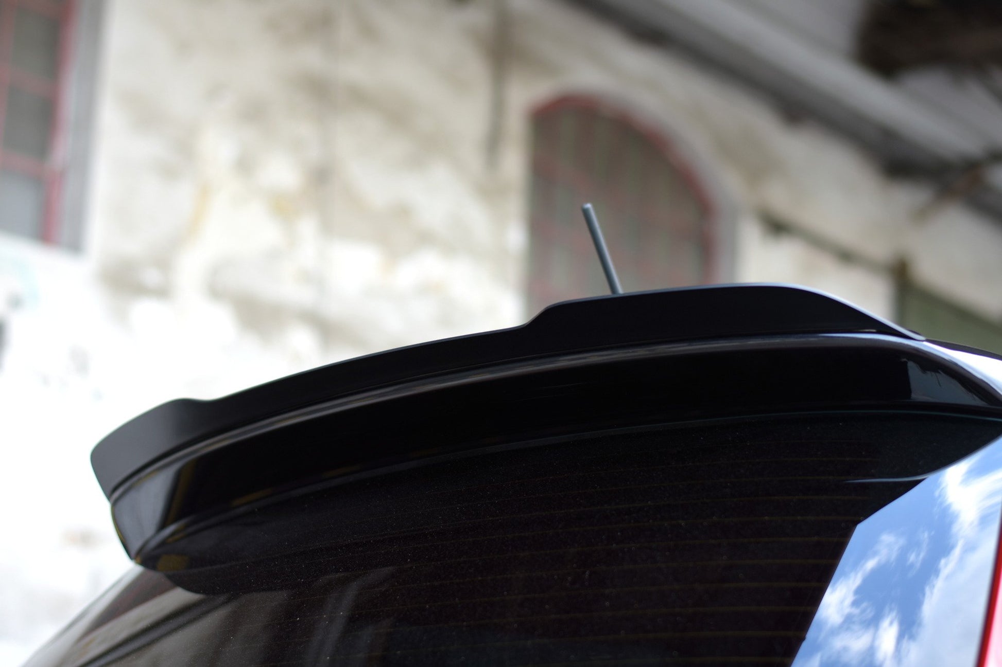 Spoiler CAP für Skoda Fabia RS Mk2 schwarz Hochglanz