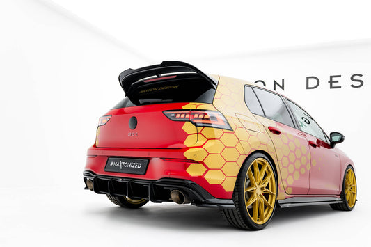 Spoiler CAP V.2 für VW Golf  R-Performance Mk8 Facelift schwarz Hochglanz