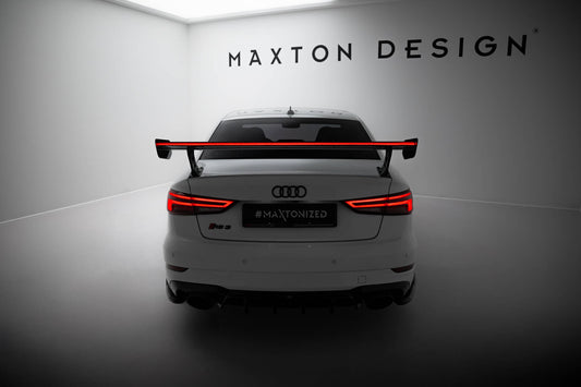 Carbon Spoiler With External Brackets Uprights + LED Audi A3 / A3 S-Line / S3 / RS3 Limousine 8V / 8V Facelift