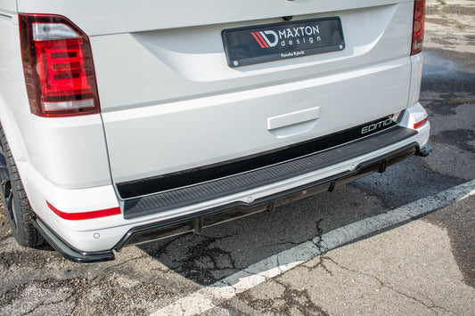 Diffusor Heck Ansatz für VW T6 schwarz Hochglanz