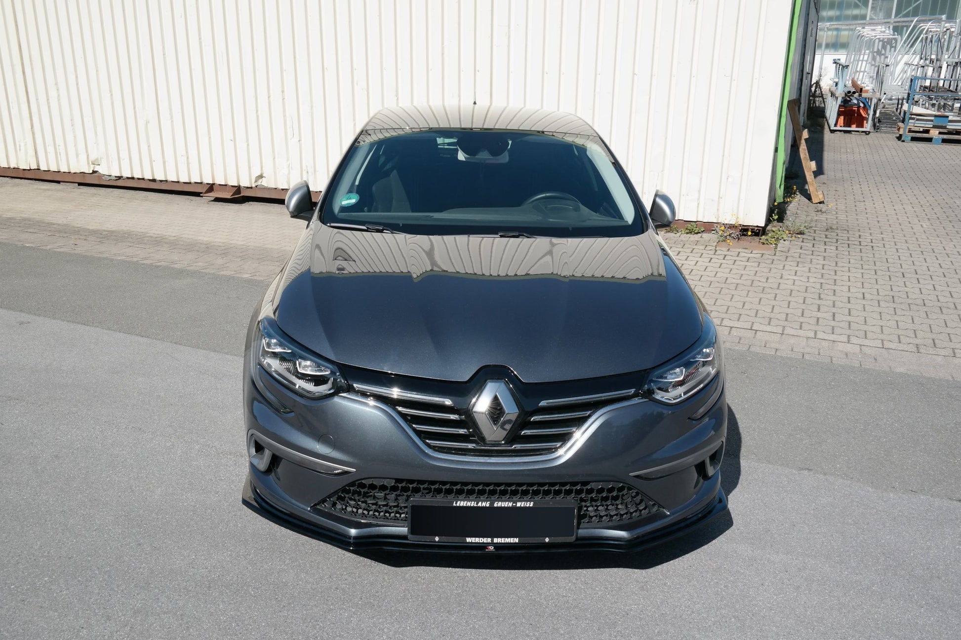 Front Ansatz für Renault Megane Mk.4 GT-Line schwarz Hochglanz
