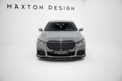 Prepreg Carbon Fiber Front Ansatz für + ABS Diffusor BMW 7 M-Paket G11 Facelift schwarz Hochglanz
