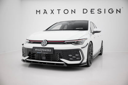 Front Ansatz V.2 für VW Golf GTI / GTE / R-Line Mk8 Facelift schwarz Hochglanz
