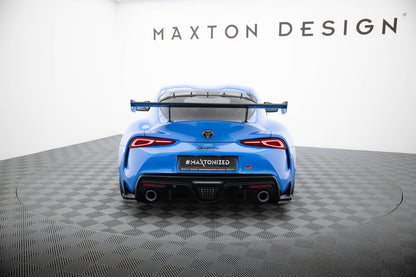 Carbon Spoiler With External Brackets Uprights  Toyota Supra Mk5