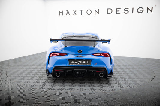 Carbon Spoiler With External Brackets Uprights  Toyota Supra Mk5