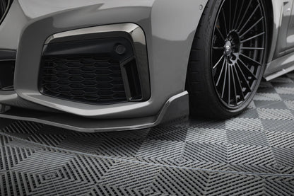 Set of Carbon Fiber Splitters BMW 7 M-Paket G11 Facelift schwarz matt