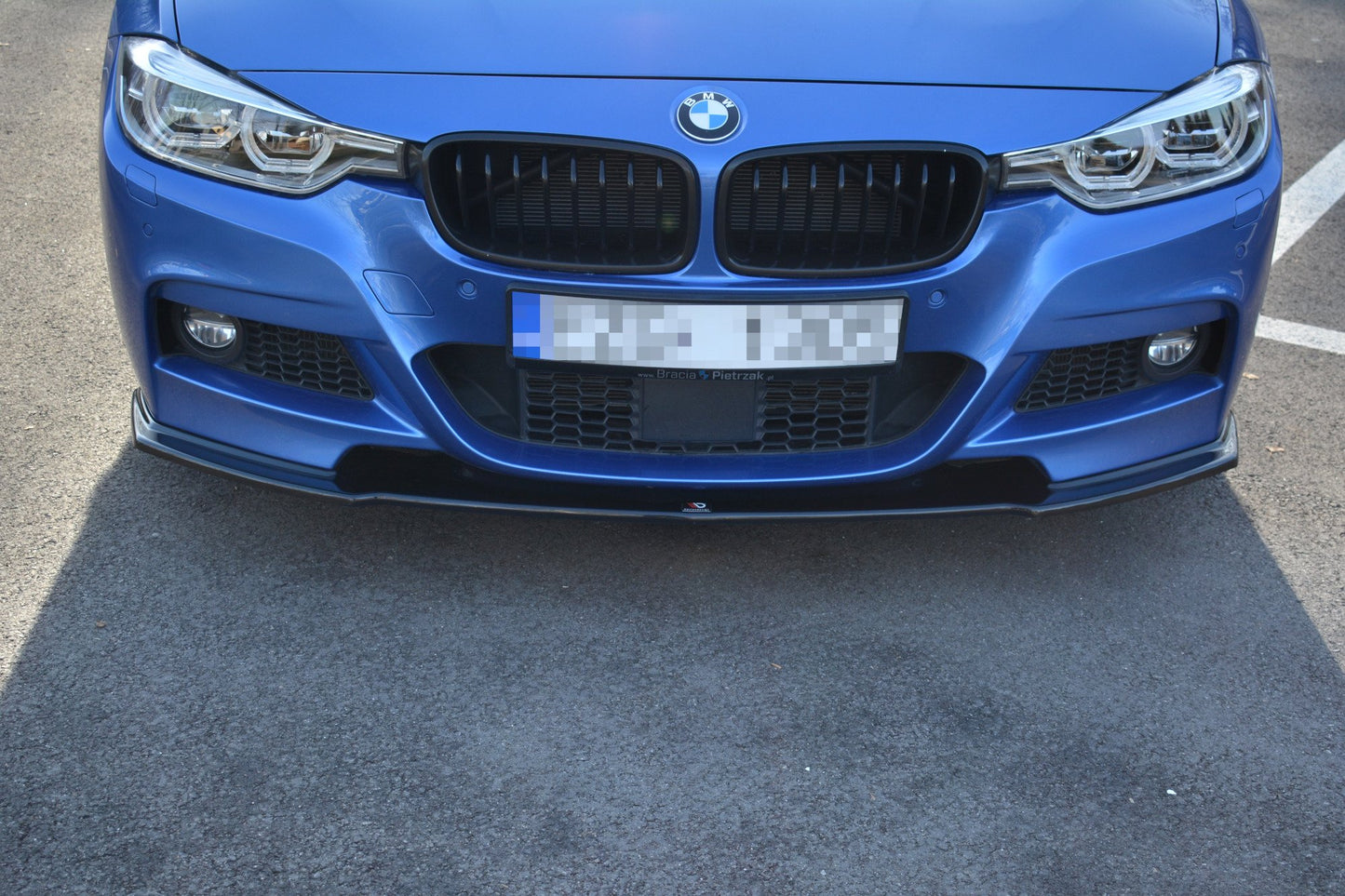 Front Ansatz für BMW 3er M-Paket F30 / F30 Facelift schwarz Hochglanz