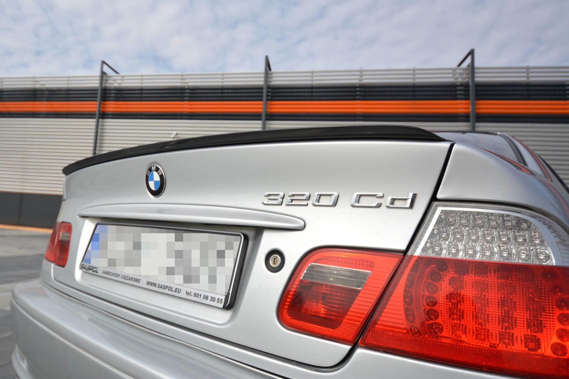Spoiler CAP für BMW 3er E46 COUPE vor Facelift schwarz Hochglanz