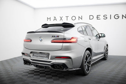Mittlerer Cup Diffusor DTM Look Heck Ansatz für BMW X4 M F98 schwarz Hochglanz