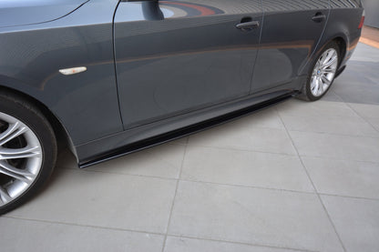 Seitenschweller Ansatz für BMW 5er E60/61 M Paket schwarz Hochglanz