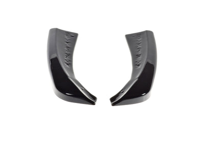 Heck Ansatz Flaps Diffusor für MERCEDES- BENZ C-KLASSE W205 COUPE AMG-LINE schwarz matt