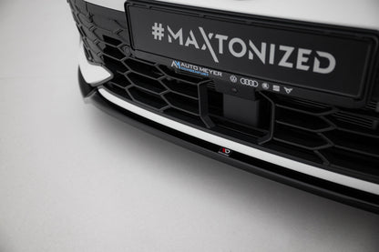 Front Ansatz V.3 für VW Golf GTI / GTE / R-Line Mk8 Facelift schwarz Hochglanz