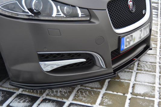 Front Ansatz für JAGUAR XF (X250) MK1 SPORTBRAKE S-PACK schwarz Hochglanz