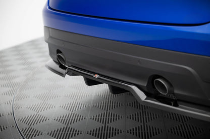 Mittlerer Cup Diffusor DTM Look Heck Ansatz für Jaguar F-Pace R-Sport Mk1 schwarz Hochglanz
