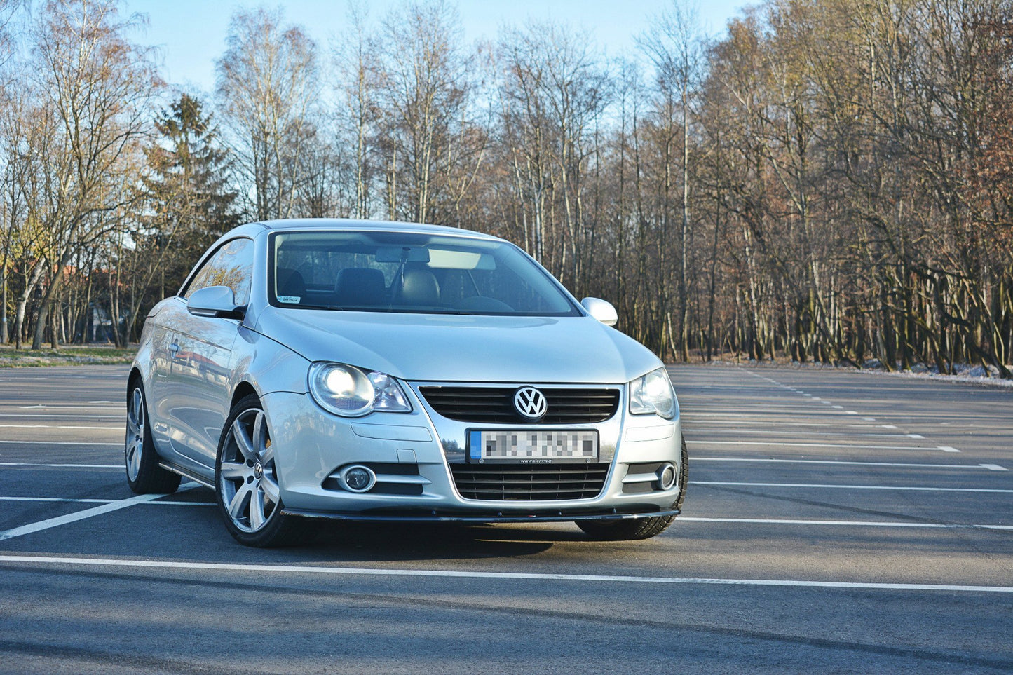 Front Ansatz V.1 für VW EOS schwarz Hochglanz