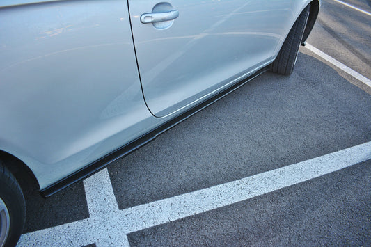 Seitenschweller Ansatz für VW EOS schwarz Hochglanz