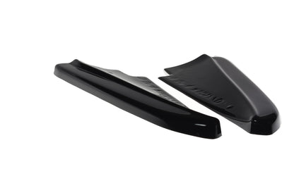 Heck Ansatz Flaps Diffusor für MASERATI QUATTROPORTE MK.6 vor Facelift schwarz matt