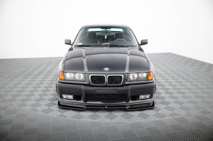 Front Ansatz V.2 für BMW M3 / 3 M-Paket E36 Coupe schwarz Hochglanz