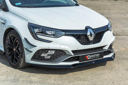 Front Ansatz V.2 für Renault Megane IV RS schwarz Hochglanz