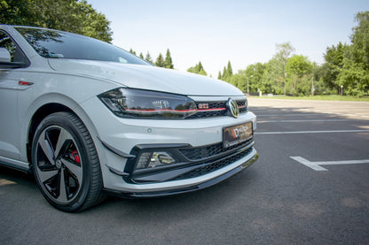 Front Ansatz V.3 für VW Polo GTI / R-line Mk6 schwarz Hochglanz