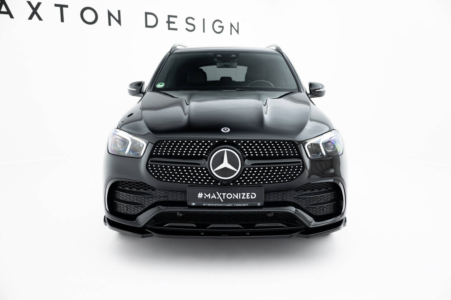 Front Ansatz für Mercedes-AMG / AMG-Line GLE SUV W167 schwarz Hochglanz
