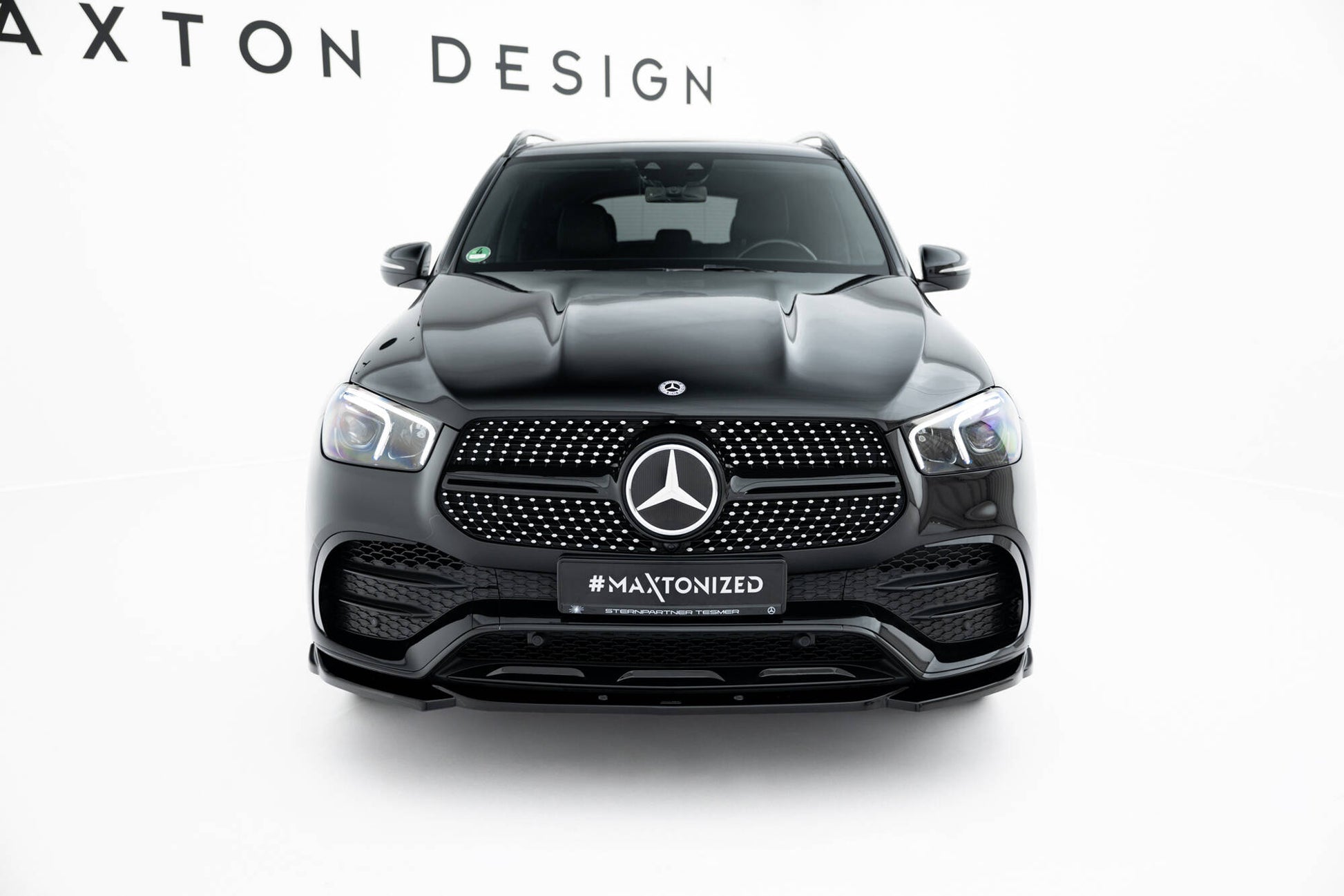 Front Ansatz für Mercedes-AMG / AMG-Line GLE SUV W167 schwarz Hochglanz
