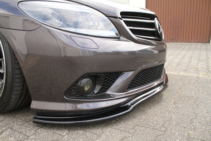 Front Ansatz für MERCEDES CL 500 C216 AMGLINE schwarz Hochglanz