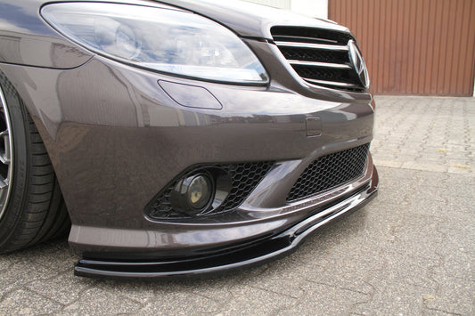 Front Ansatz für MERCEDES CL 500 C216 AMGLINE schwarz Hochglanz