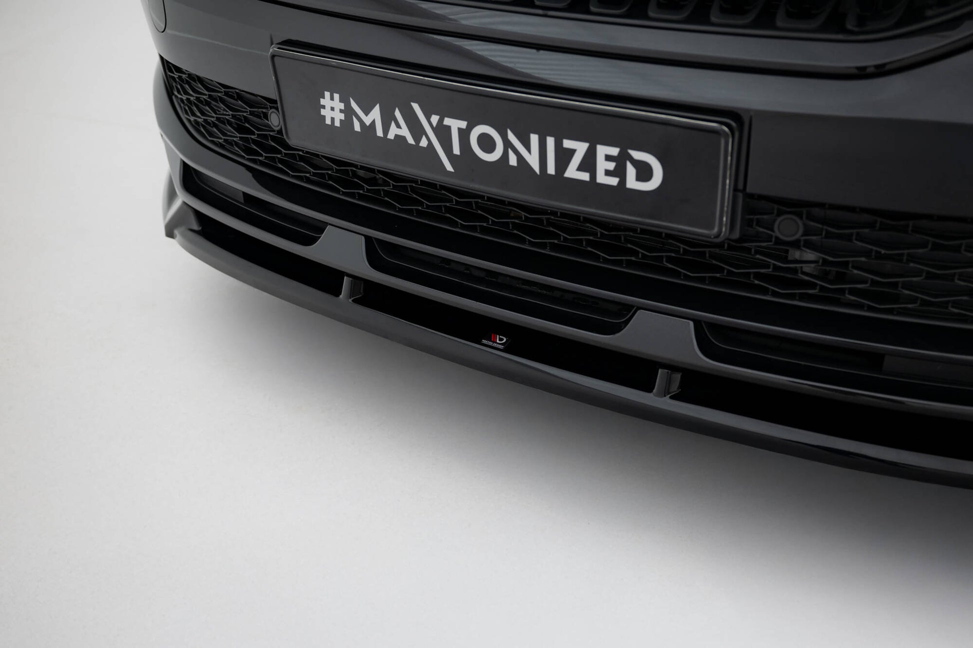 Front Ansatz V.2 für Skoda Kamiq Monte Carlo Mk1 Facelift schwarz Hochglanz