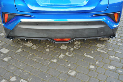 Diffusor Heck Ansatz für TOYOTA C-HR  schwarz Hochglanz