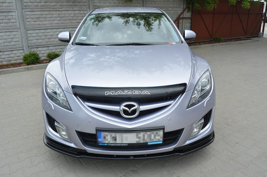 Front Ansatz für MAZDA 6 MK2 SPORT HATCH (GH-SERIES) vor Facelift schwarz Hochglanz