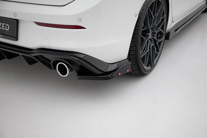 Heck Ansatz Flaps Diffusor V.2 +Flaps für Volkswagen Golf GTI / GTE Mk8