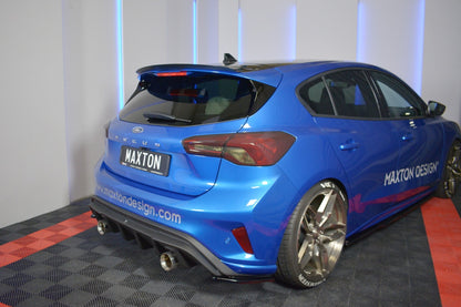 Spoiler CAP V.2 für Ford Focus Hatchback ST-Line Mk4 schwarz Hochglanz