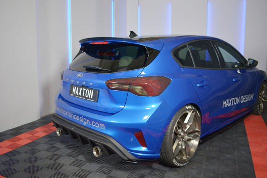 Spoiler CAP V.2 für Ford Focus Hatchback ST-Line Mk4 schwarz Hochglanz