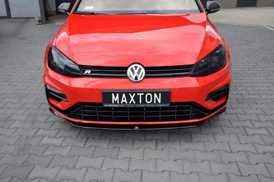 Front Ansatz V.5 für VW Golf 7 R / R-Line Facelift schwarz matt