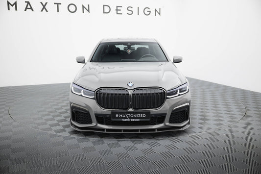 Set of Carbon Fiber Splitters BMW 7 M-Paket G11 Facelift schwarz matt