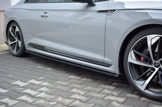 Seitenschweller Ansatz für Audi RS5 Coupe F5  schwarz Hochglanz