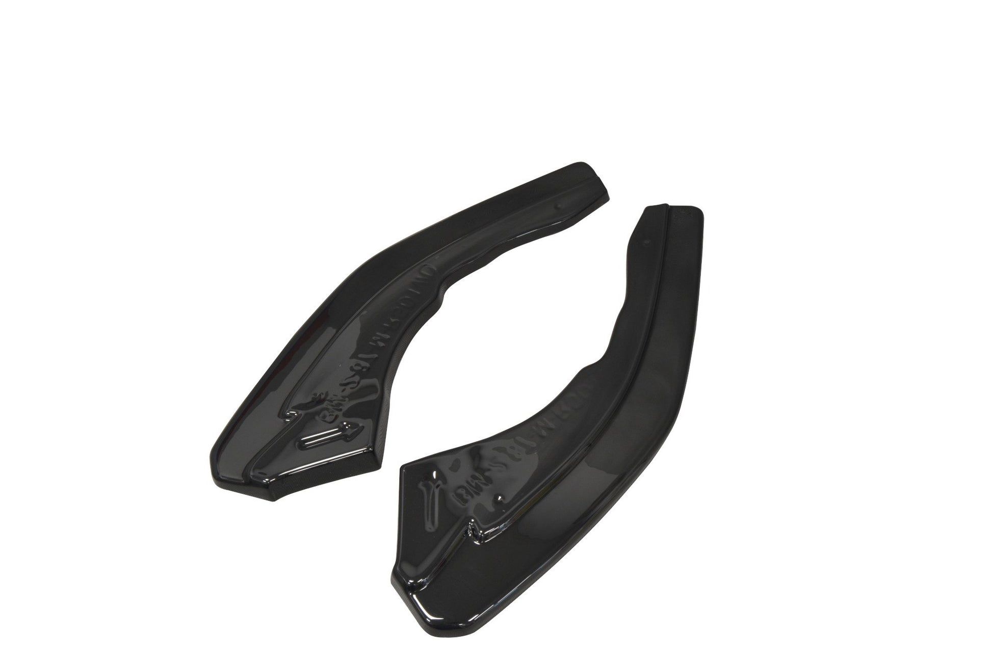 Heck Ansatz Flaps Diffusor für BMW M2 (F87) COUPÉ schwarz Hochglanz